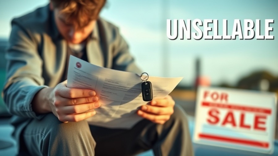 Frustrated person on car hood with keys, highlighting worst used cars to buy.