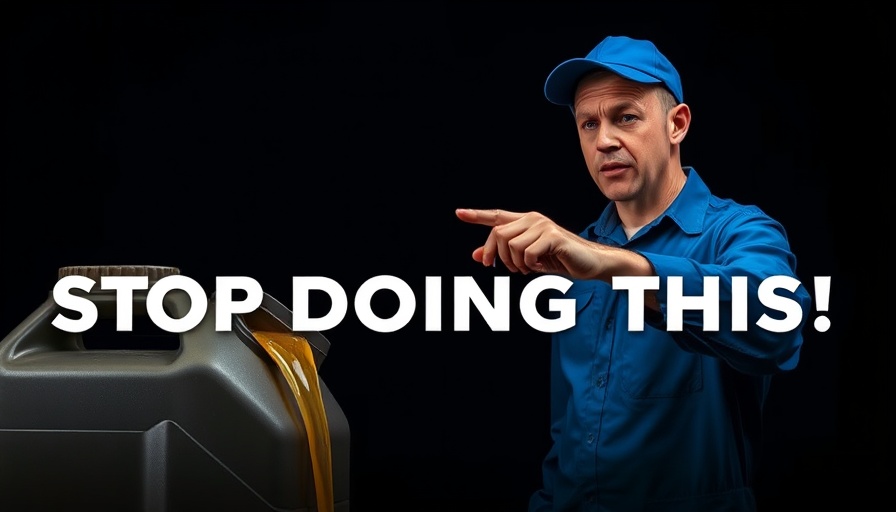 Car Maintenance Tips Everyone Should Know: Mechanic pointing at oil with warning.