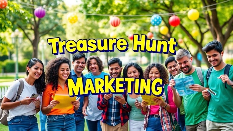 Engaging local community connection through gamification in business at a treasure hunt event.