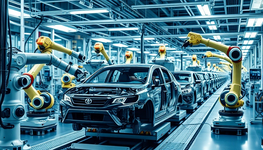 CMMC in Automotive Manufacturing with robotic machinery on assembly line