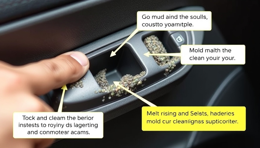 Removing mold from Porsche interior handle with caution.