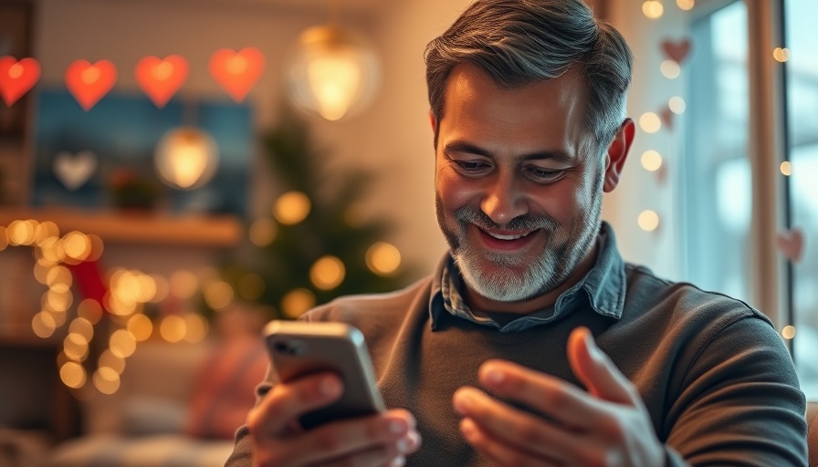 Engaged man on phone for social media marketing for automotive repair shops.