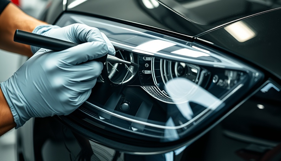 Revive your trim using Frame Pro for glossy black car surface, detailed care.