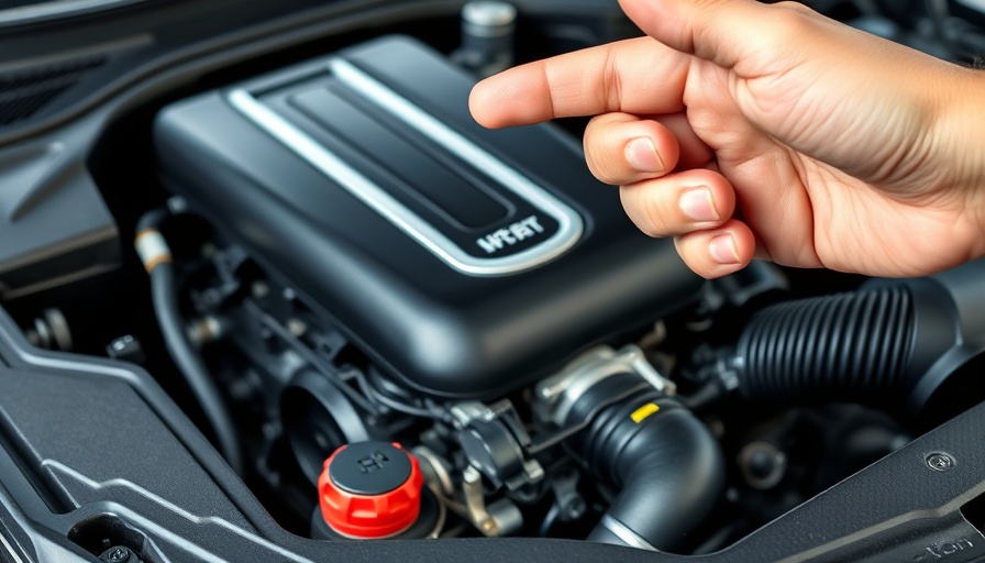 Highlighted car engine part with warning, illustrating cheap parts destroying your engine.