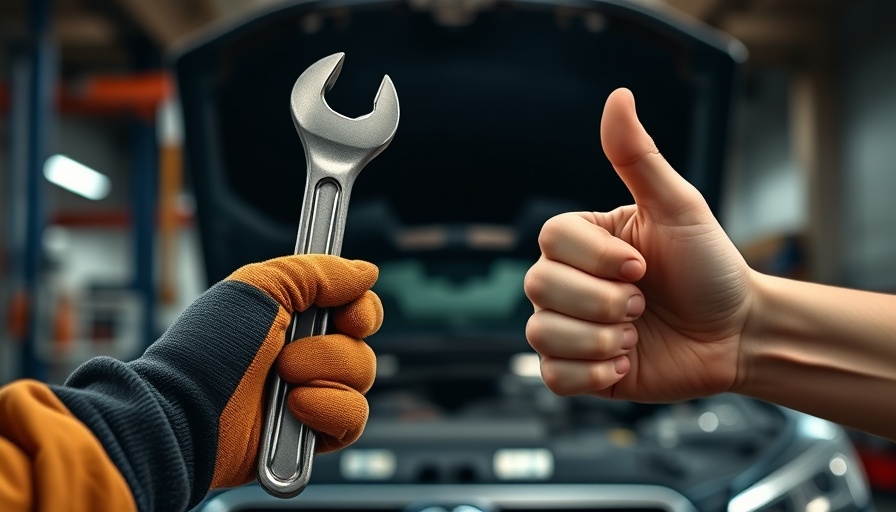 Support Beyond Certification image: hands in a garage with wrench and thumbs-up.