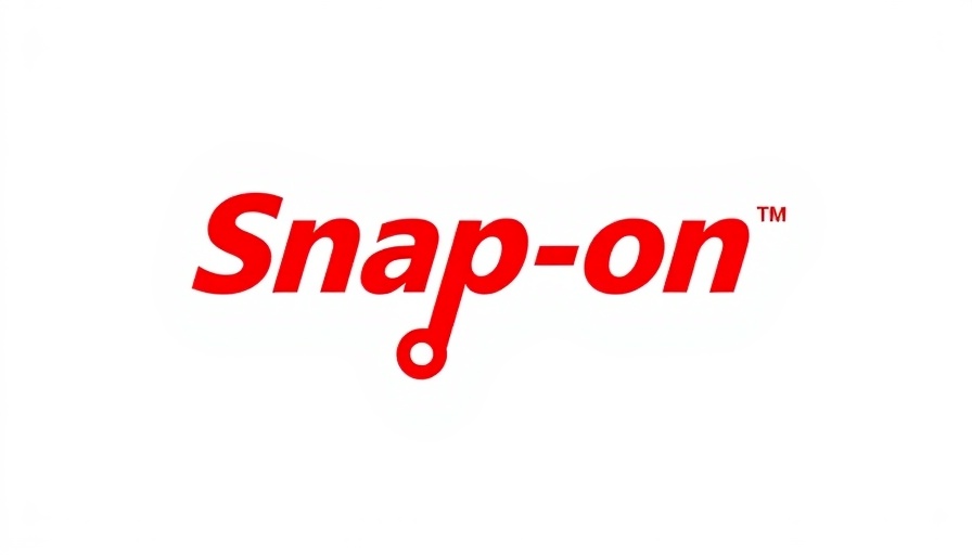 Snap-on logo in bright red with stylized wrench