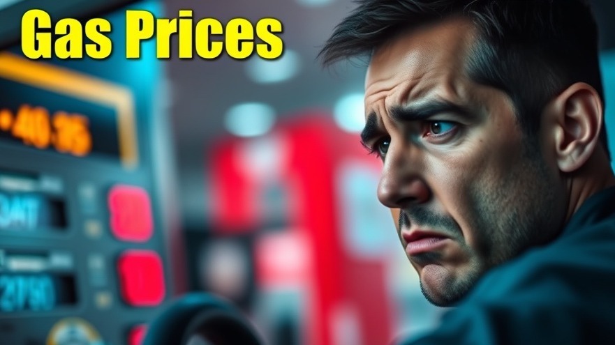 Worried driver at gas pump highlighting high fuel costs faced by Pacific Northwest drivers.