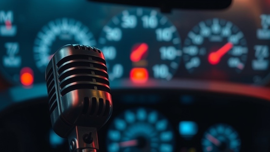 Vintage microphone with sleek design, highlighting auto repair marketing and customer engagement.