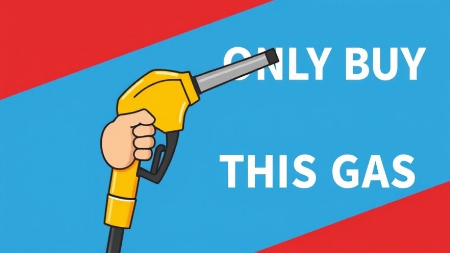 Cartoon hand with yellow gas pump, highlighting fuel additives for engine maintenance.