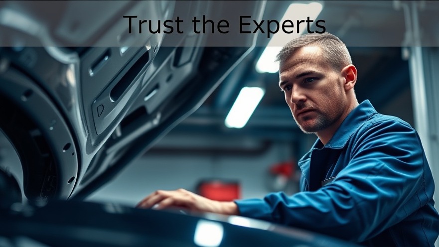 Trust the Experts: Skilled automotive technician working under a car hood.