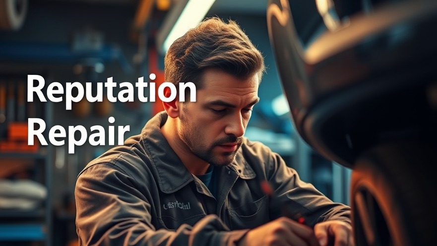 Mechanic focused on car repair, showcasing local SEO strategies for business visibility.