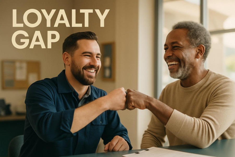 Customer retention through emotional connections at an auto repair shop.