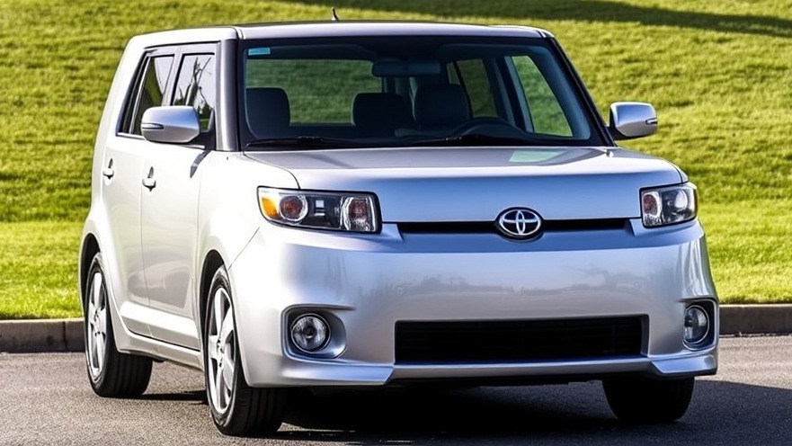 Silver Scion xB parked outdoors, showcasing potential brake line defects.
