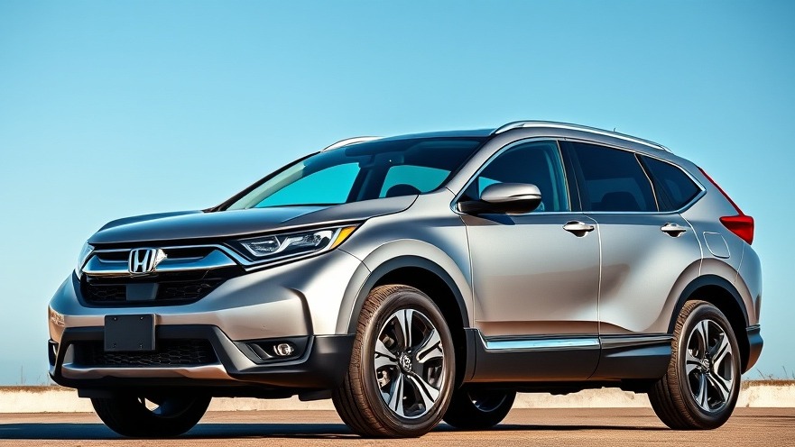 Sophisticated 2026 Honda CR-V hybrid parked under a blue sky, showcasing SUV reliability.