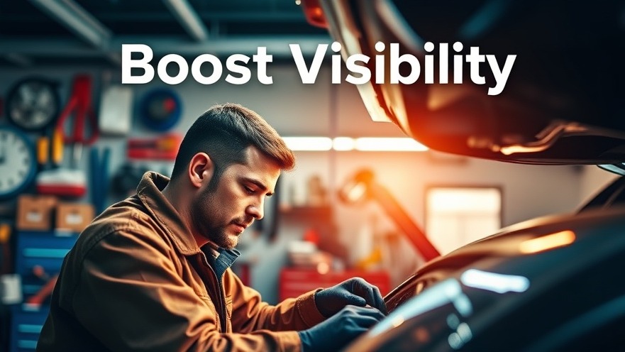 Mechanic repairing a car in a bright garage highlighting the importance of content marketing.