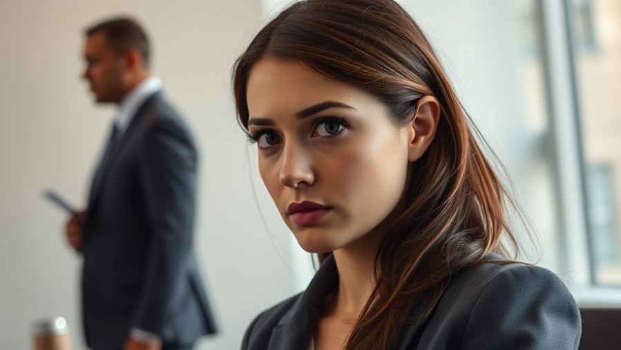 Determined young professional woman reflecting on leadership impact in the automotive repair industry.