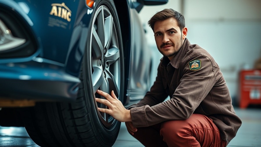Mechanic inspecting suspension issues while replacing struts for car safety.