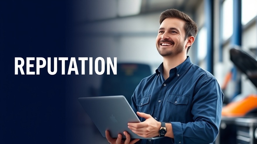 Confident automotive shop owner relieved about the opt-out process for online privacy.