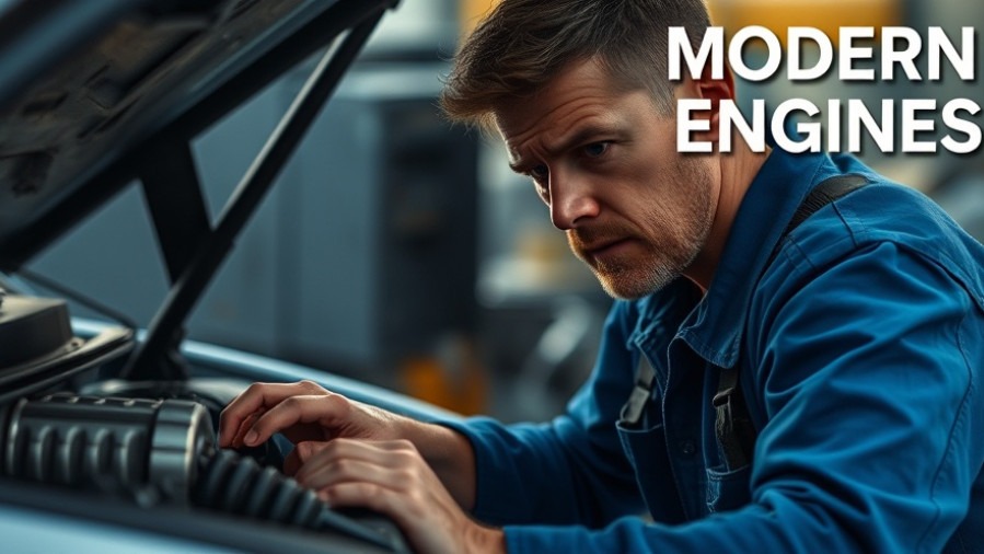 Concerned mechanic examining a car engine, highlighting engine recalls and automobile reliability.