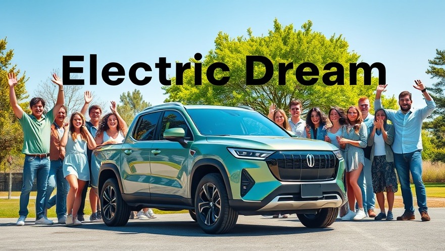 Excitement around a Ford electric pickup showcasing electric vehicle affordability.
