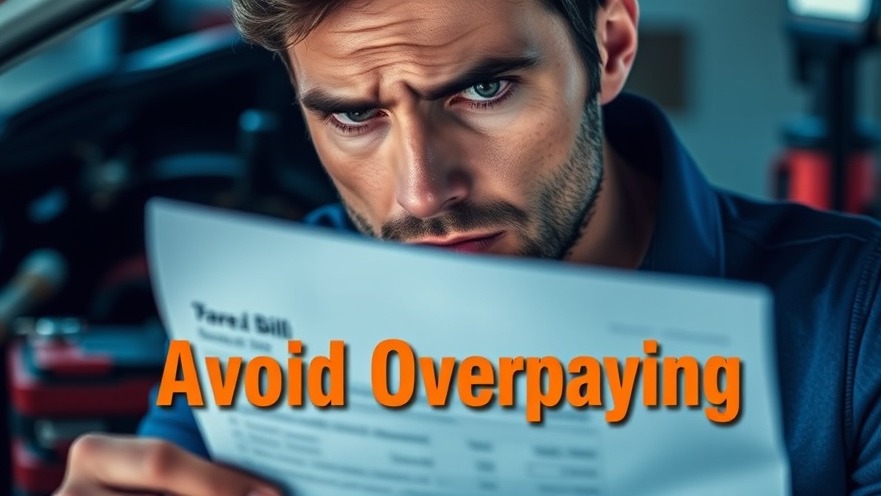 Concerned car owner reviewing repair bill, highlighting car maintenance tips.