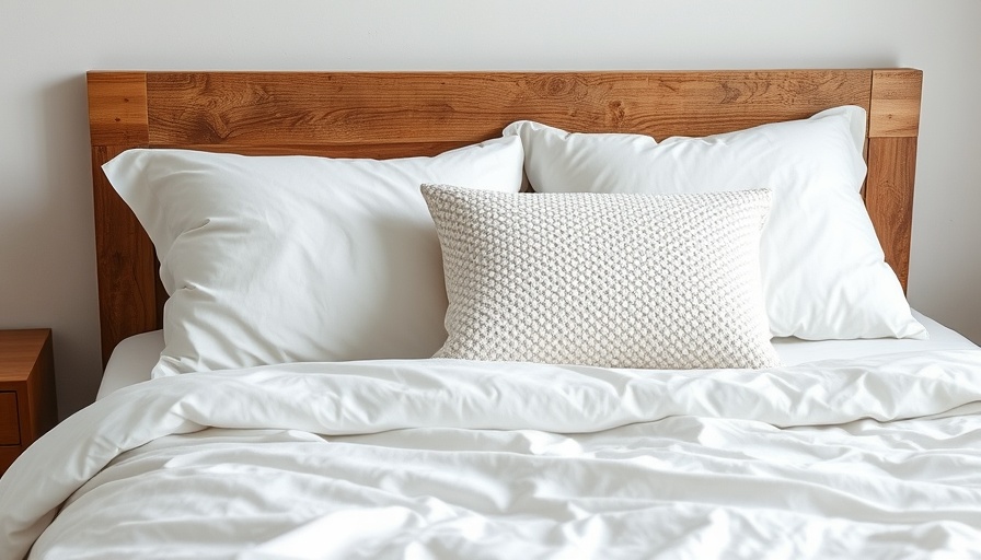 Silk and Snow review: elegant bed setup with textured pillow