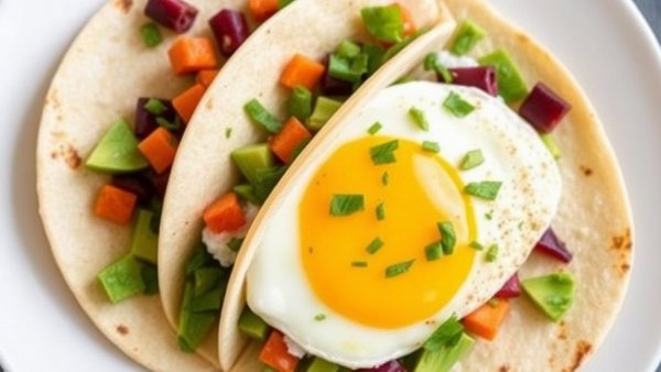 Avocado and Egg Breakfast Tacos
