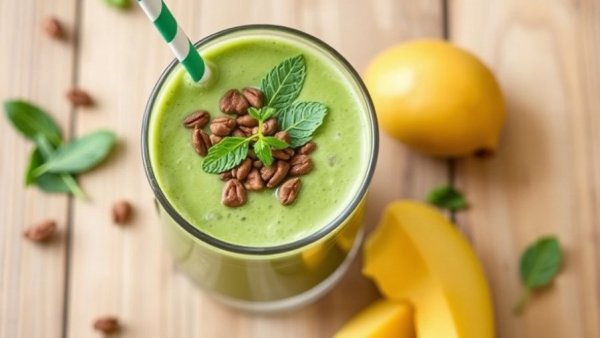 Green Mango Kale Protein Shake