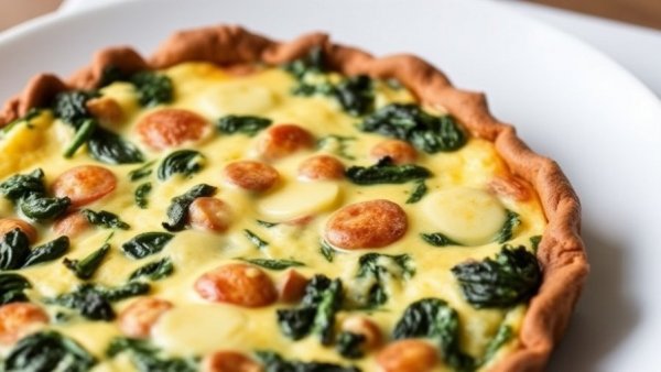 Kale Egg-White Quiche With Sweet Potato Crust
