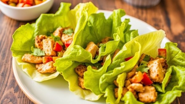 Chicken Fajitas Lettuce Wraps