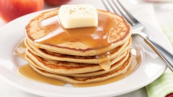 Whole-Grain Cinnamon-Apple Pancakes