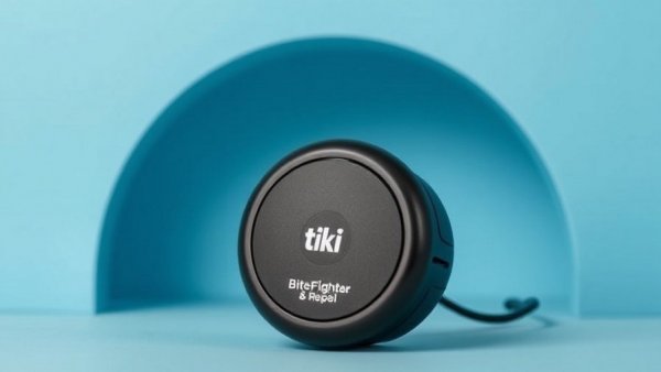 Tiki Brand BiteFighter Plug & Repel device on blue background