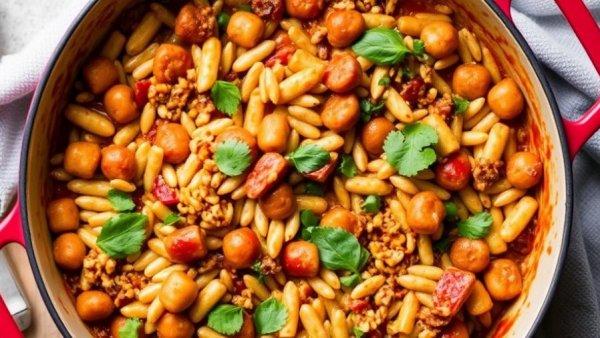 One-Pot Vegan Farro Jambalaya