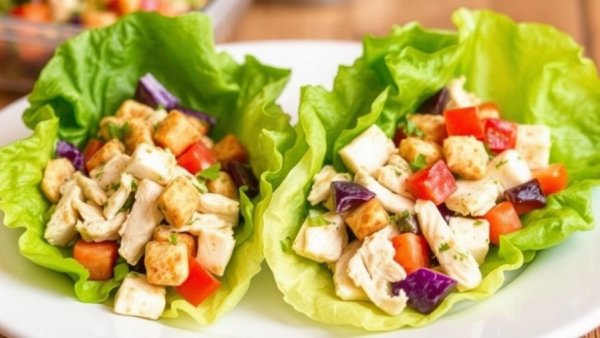 Orchard Chicken Salad Lettuce Wraps