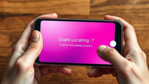 Close-up of a phone with location sharing options, Spring Clean Your Digital Ecosystem