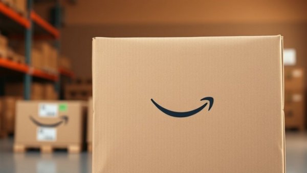 Cardboard box with smile logo symbolizes refund without return process.