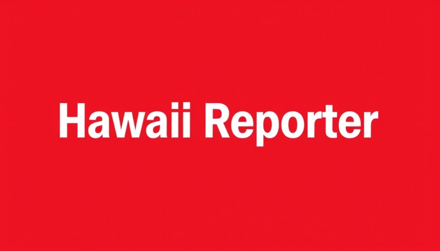 Bold 'Hawaii Reporter' text on red background.