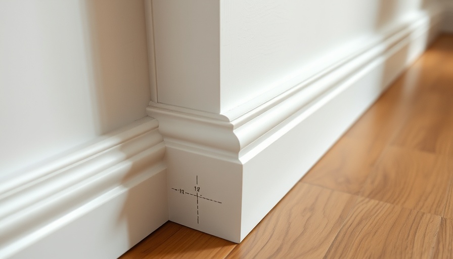 Precise cutting of baseboard corners at 45-degree angles.