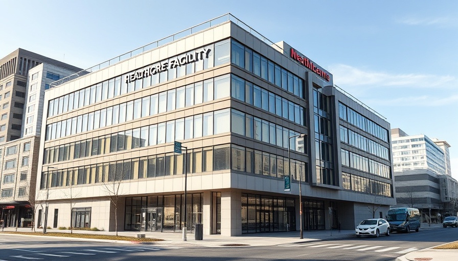Healthcare building façade highlighting structure and design for Medicare Advantage plan comparisons Muskegon.