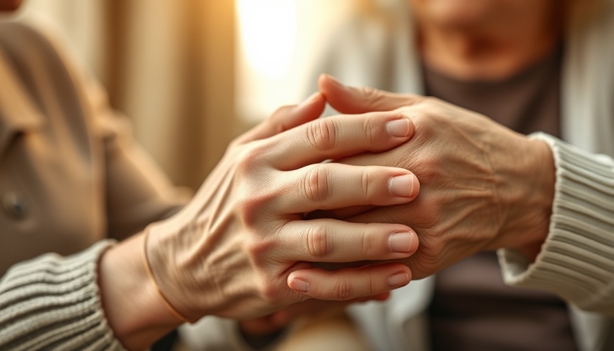 Elderly hands supported by caregiver in sunlit room highlighting Bengaluru elderly healthcare crisis.