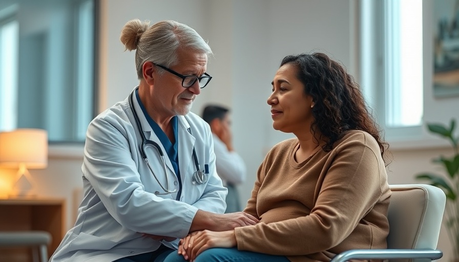 Healthcare provider comforts patient, showing alternative health care approach in Muskegon.