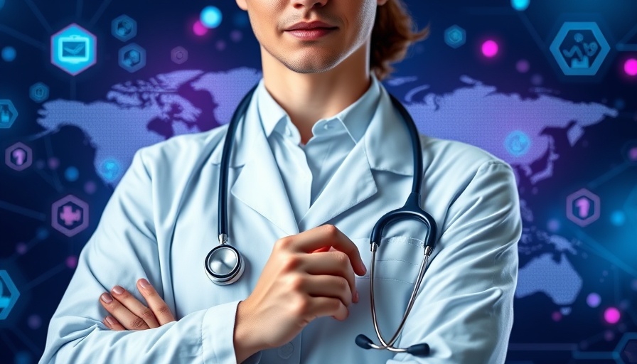 Conversational AI in Healthcare Market with futuristic medical interface.