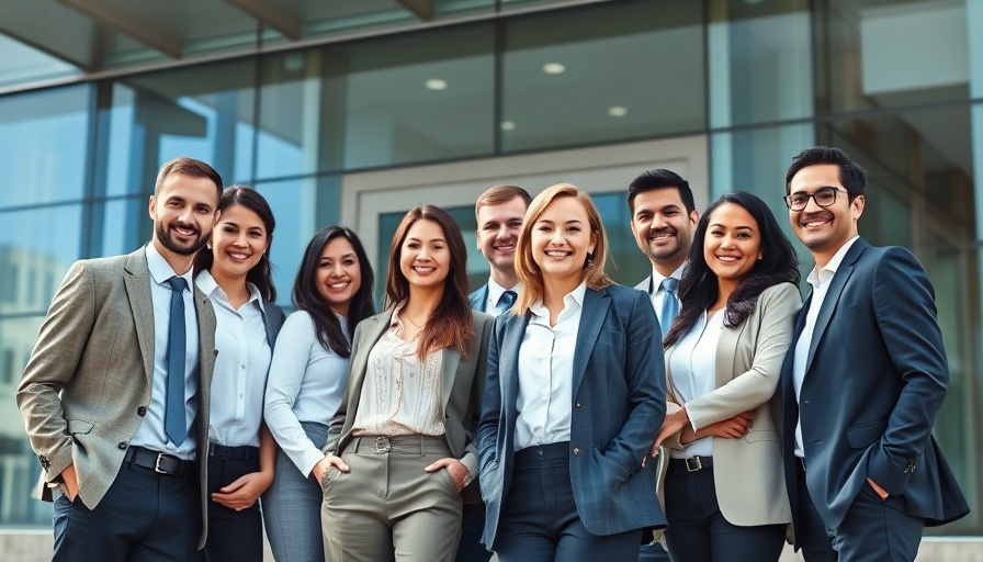 Commonwealth Financial Network Advisors Transition: team standing outside office.
