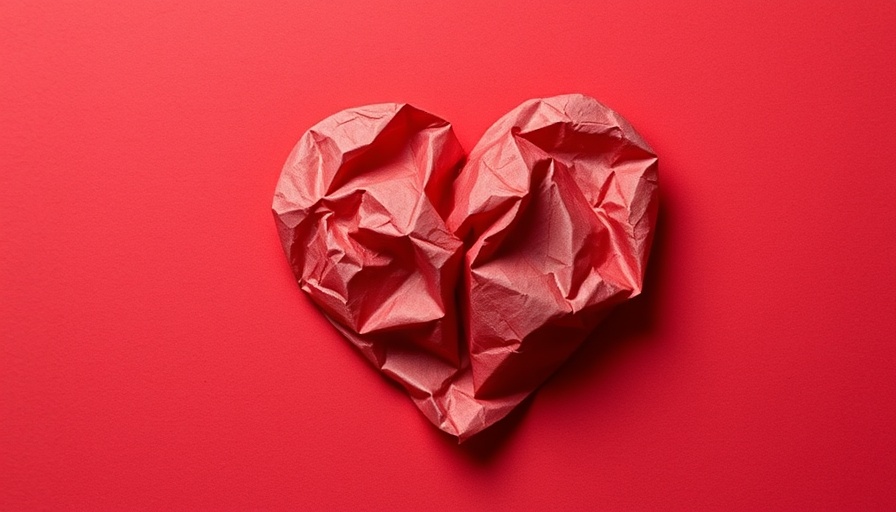 Crumpled paper heart symbolizing slow fade in dating.