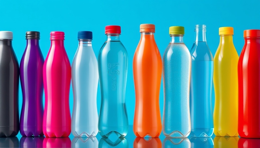 Colorful water bottles, ideal for seniors, displayed against blue background.