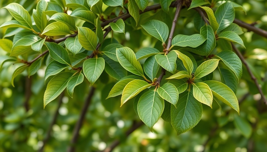 Healthy apple tree with green leaves and unripe apples, apple tree no fruit.