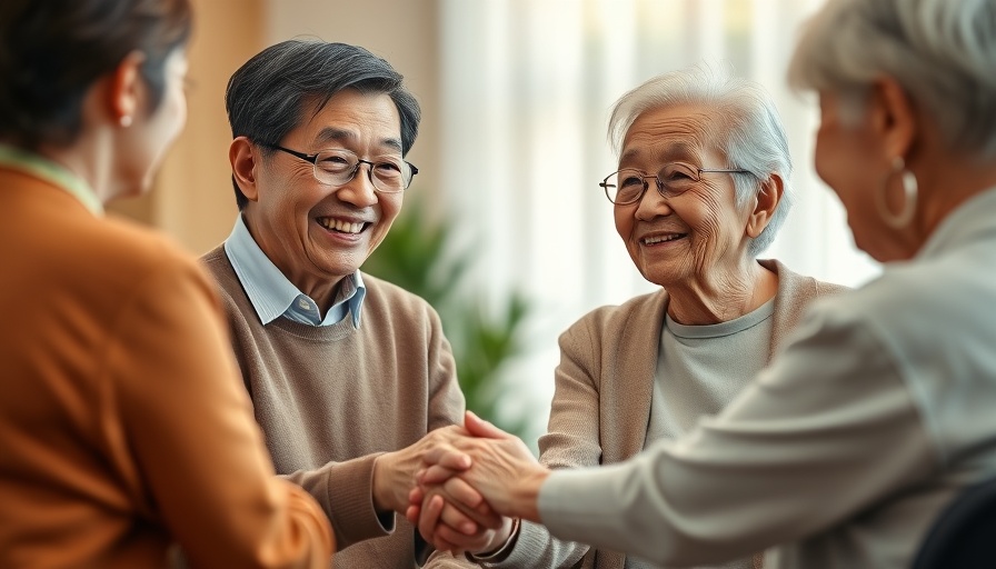 Elderly couple receiving Medicare counseling indoors, soft lighting.