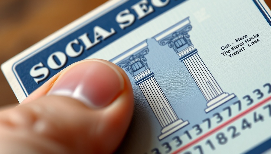 Close-up of a Social Security card under natural lighting.