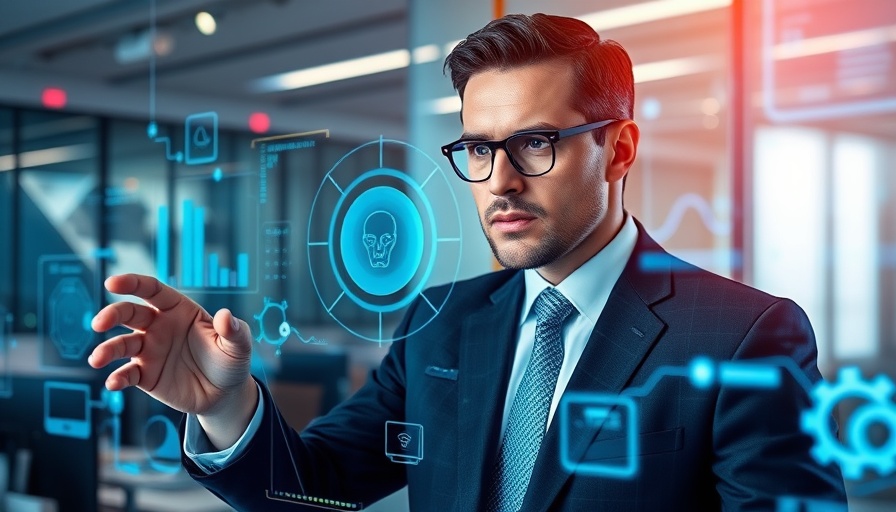 Person interacting with AI analytics display screen, AI retirement advice risks.