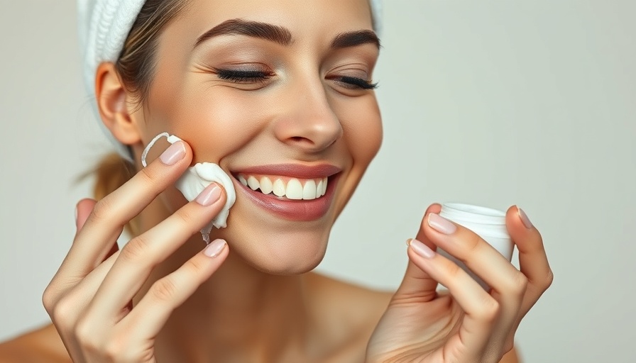 Woman applying fall beauty products from Amazon, close-up.